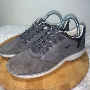 Geox Nebula Shoes Sneakers Athletic Casual Women’s Size 9 Dove Grey Breathable